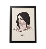 Parveen Shakir Art Print A4 Size (Framed)
