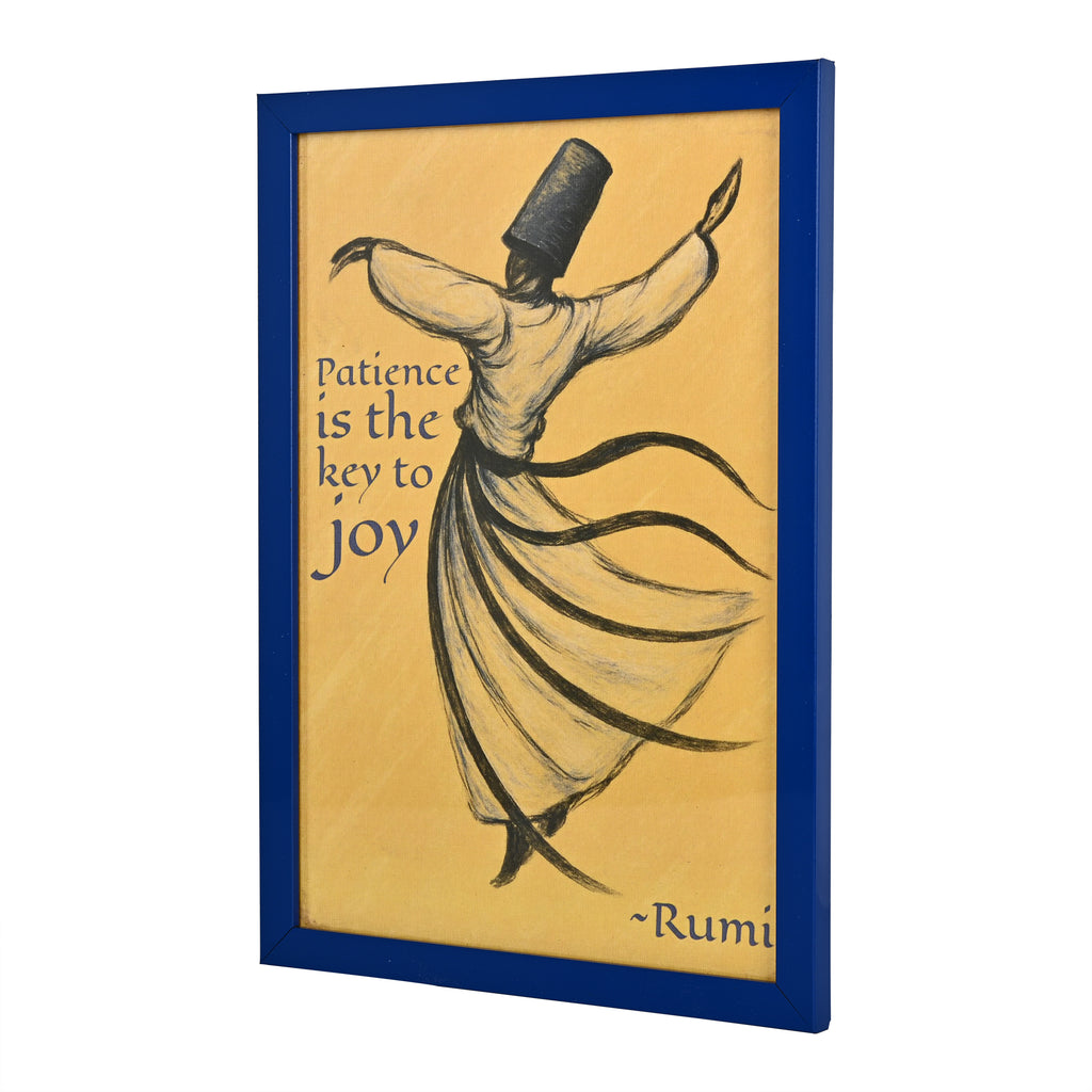 Rumi Art Print A4 size (Framed) - Whirling Dervish