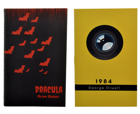 Pocket notebooks set (Pack of 2) Dracula & 1984