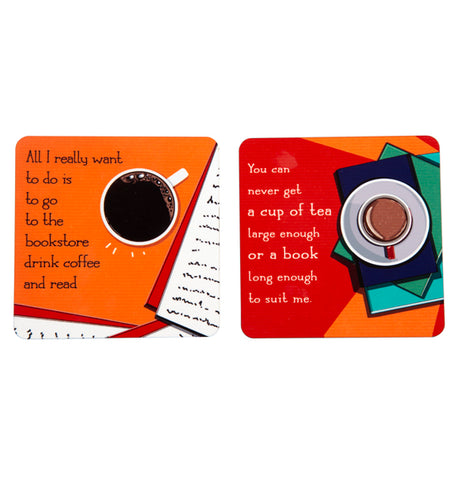 Bibliophile's Coaster Set (Pack of 2)