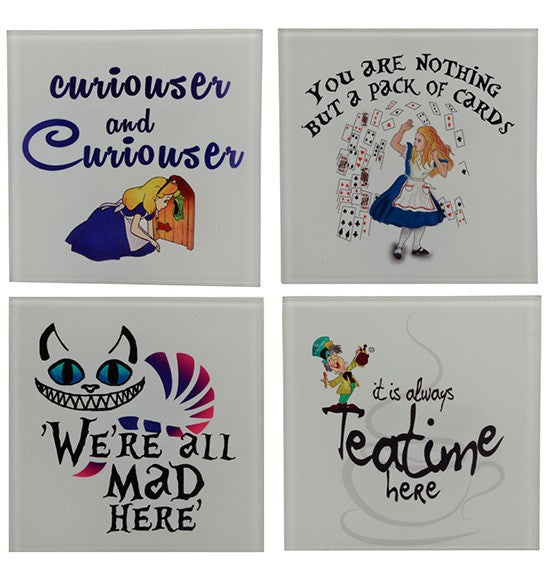 Alice Coasters Set (Set of 4)