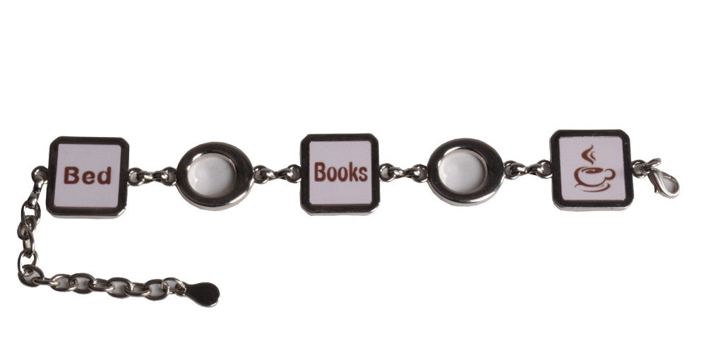 bracelet Bed Books Coffee