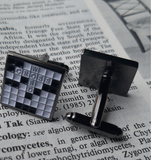 Crossword cufflinks