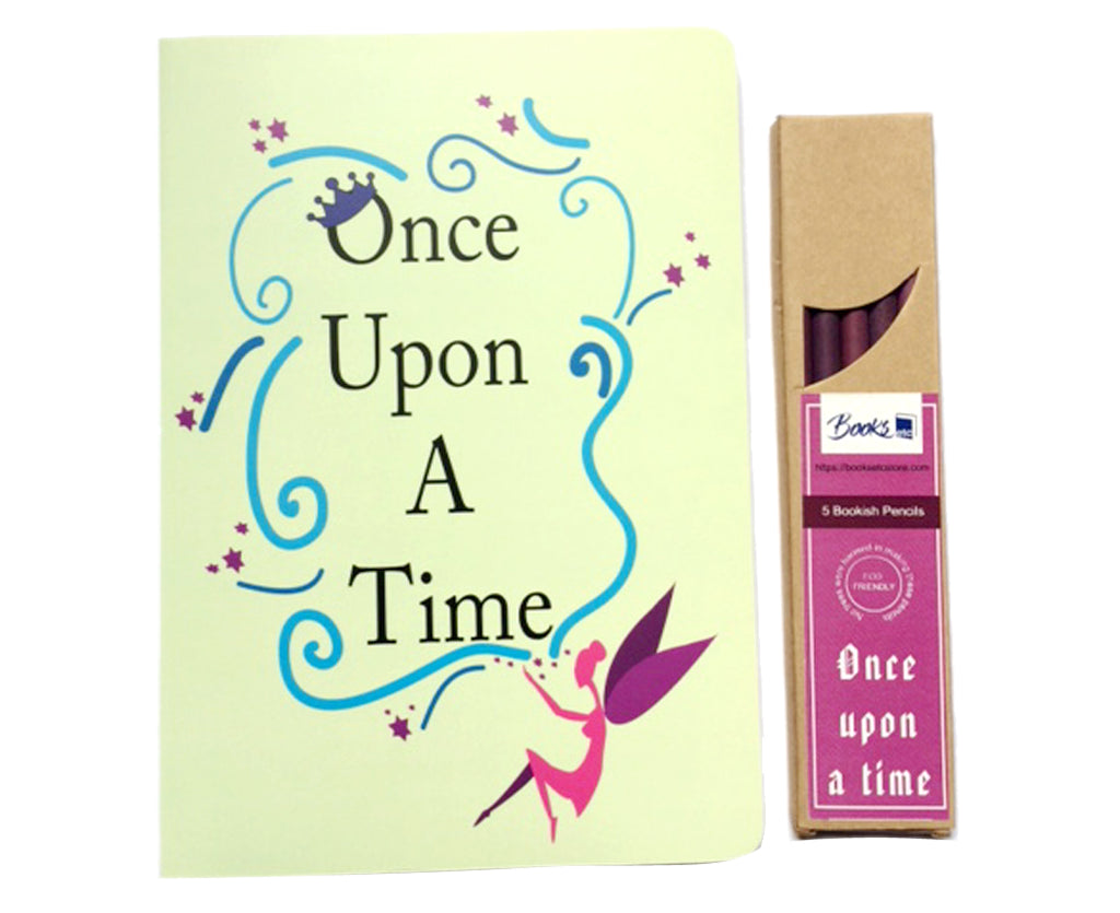 Once upon a time - Notebook and Pencils Combo Set