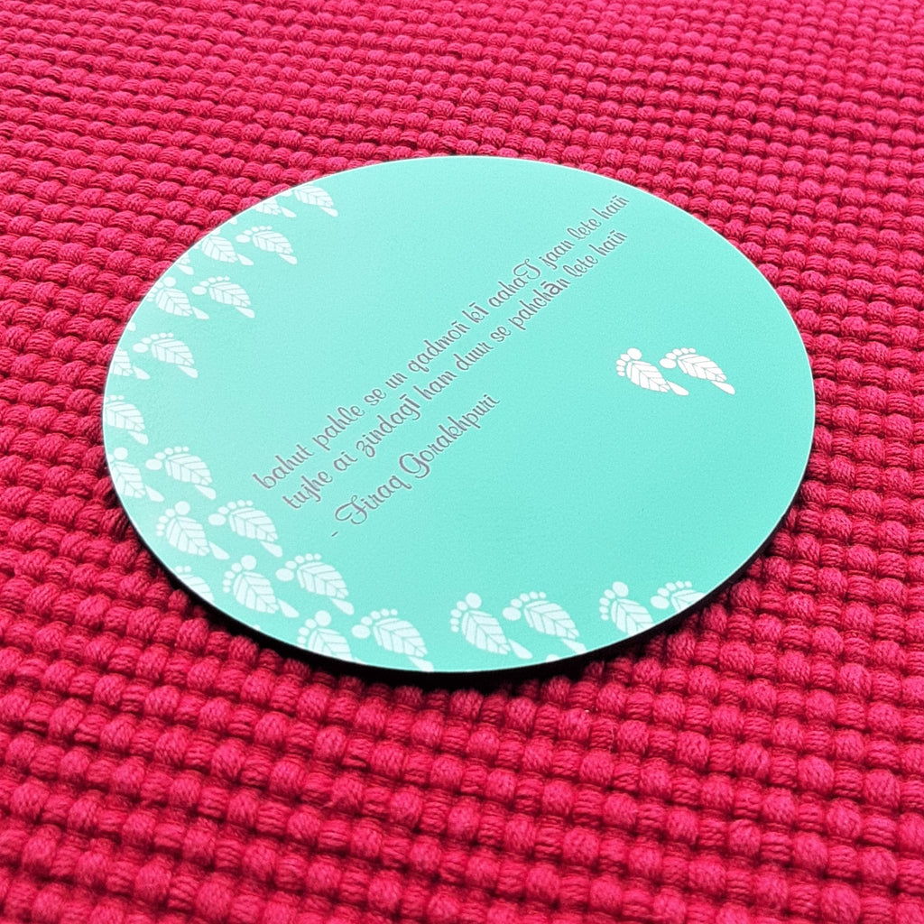 Ghalib & Firaq Jumbo coaster Set (Pack of 2)