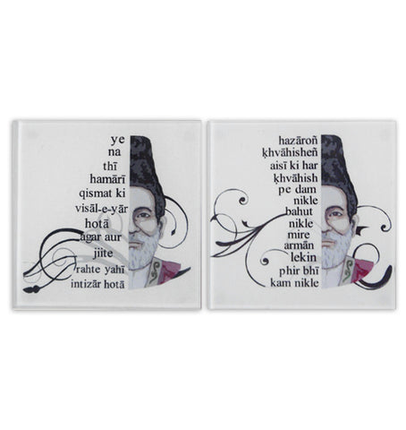 Ghalib coasters set (Set of 2)