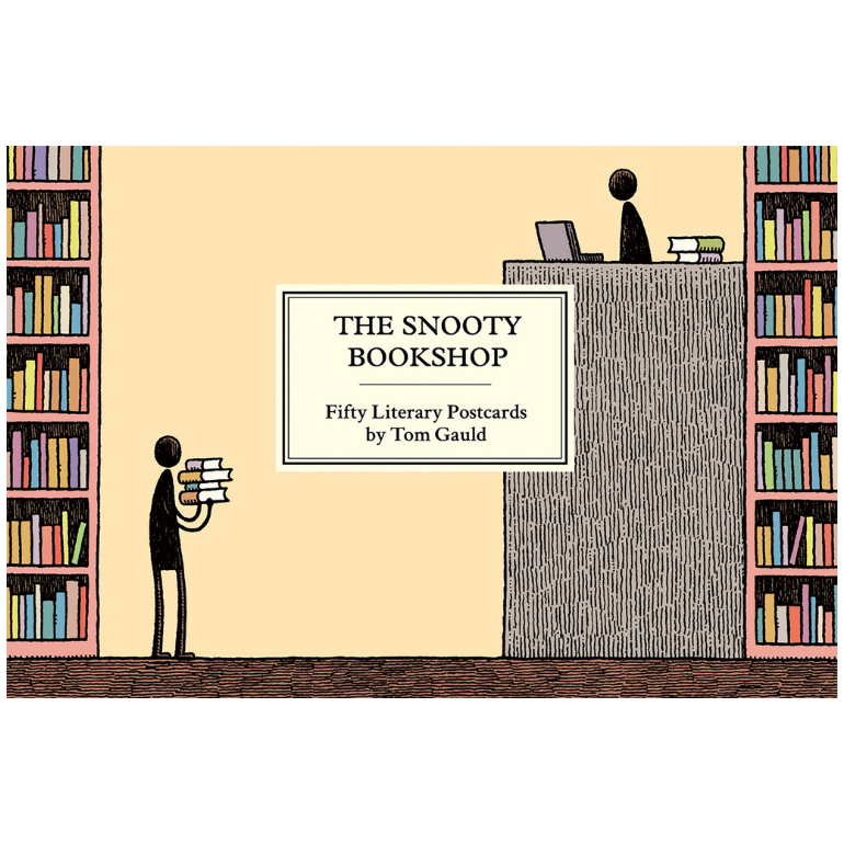 The Snooty Bookshop: Fifty Literary Postcards by Tom Gauld