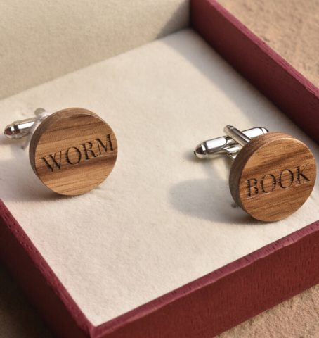 Book Worm Cufflinks