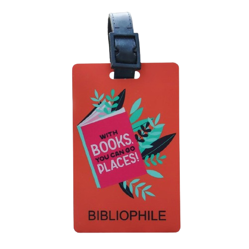 Bibliophile Luggage Tag combo pack  (Set of 2)