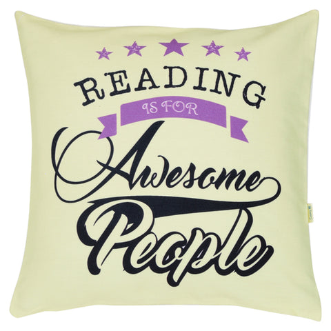 We all have a story to tell & Reading is for Awesome People  Cushion Cover set (Pack of 2)