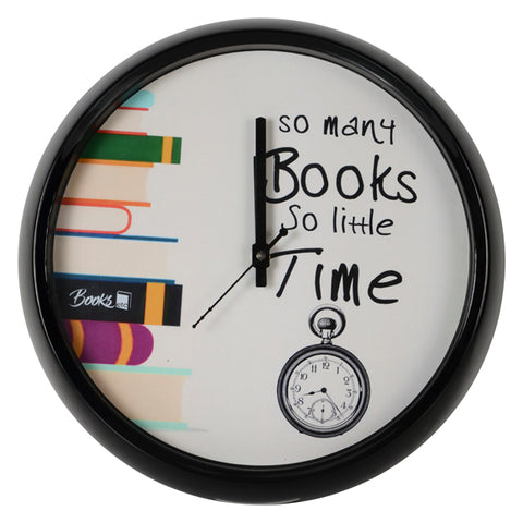 So Many Books So Little Time Wall Clock