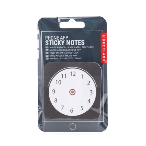 Phone App Sticky Notes Clock
