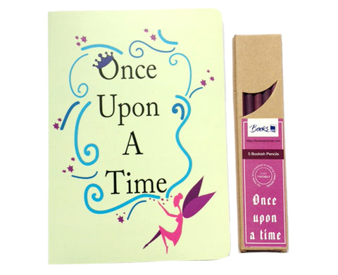 Once upon a time - Notebook and Pencils Combo Set