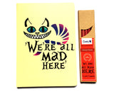 We are all Mad here - Notebook and Pencils Combo Set