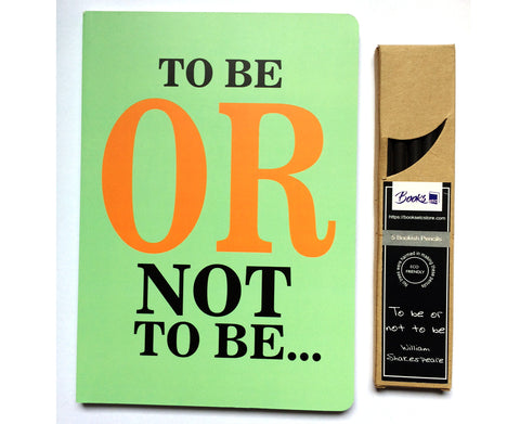 To Be or Not To Be - Notebook and Pencils Combo Set