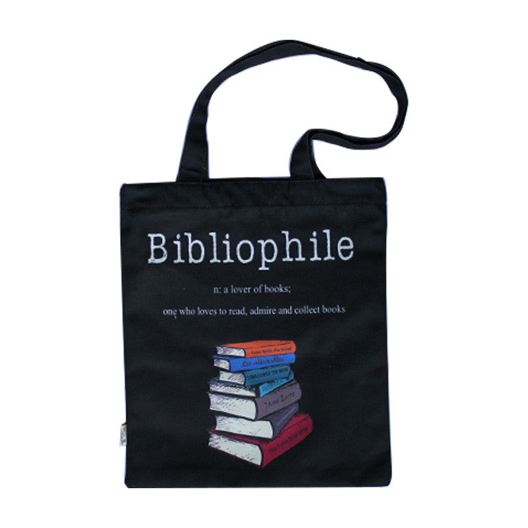 Bibliophile Tote bag (Black)